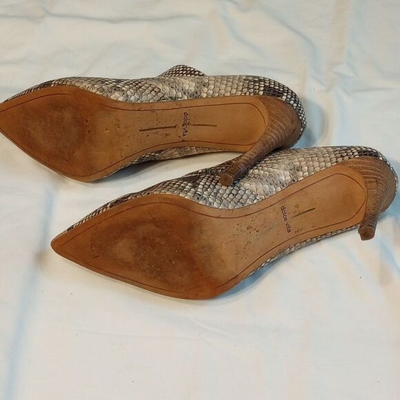 Snake Print Dolce Vita Stiletto Heels - Picture 7 of 9